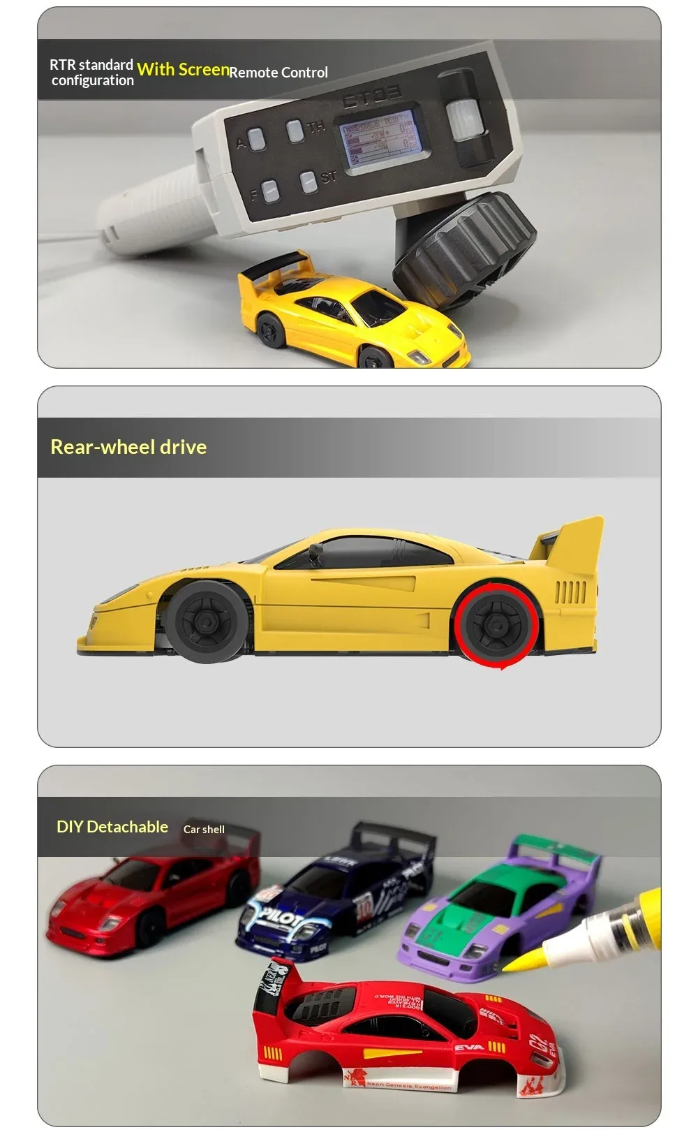 LDARC S100 1:64 Mini RC Drift Car