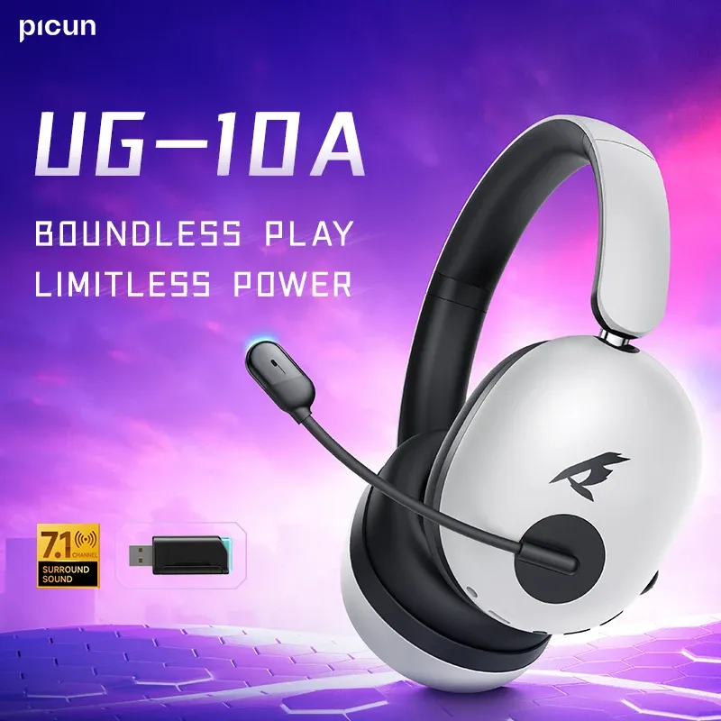 Picun UG-10A Tri-Mode Gaming Wireless Headset