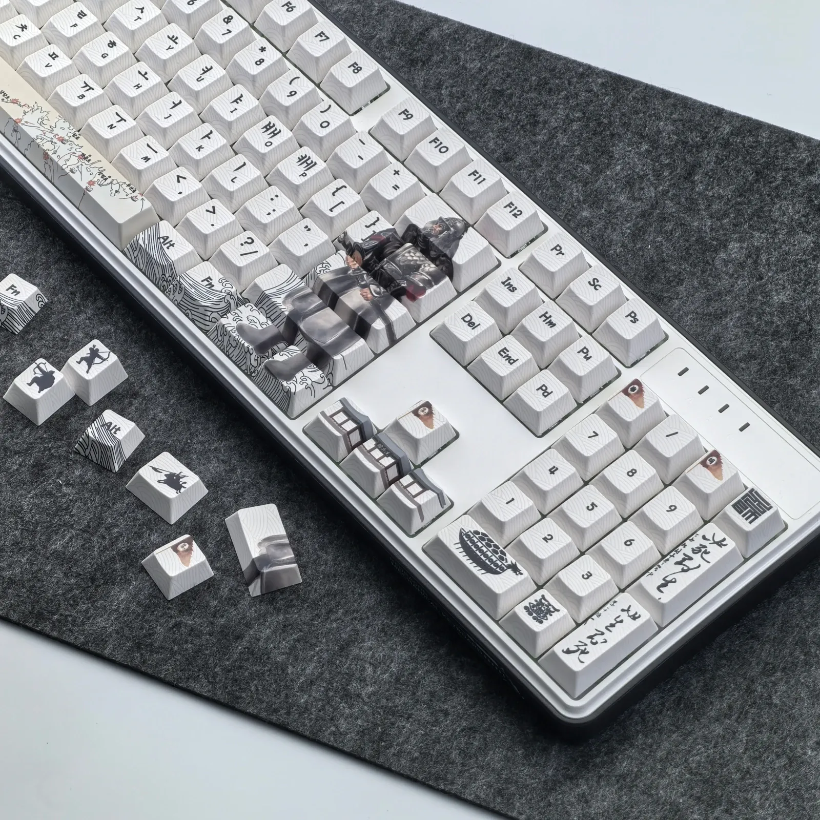 Yi Sun-sin 129-Key PBT Cherry Korean Keycap Set