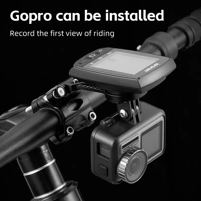 All-in-One Alloy Bike Computer and Light Mount