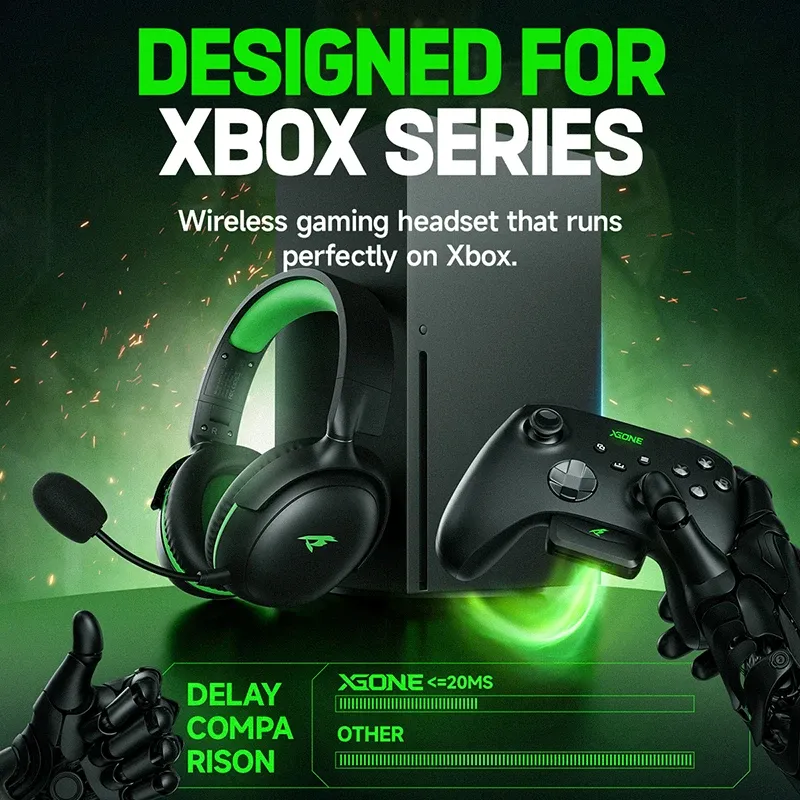 Kofire XG-ONE Wireless Gaming Headset with ENC Mic
