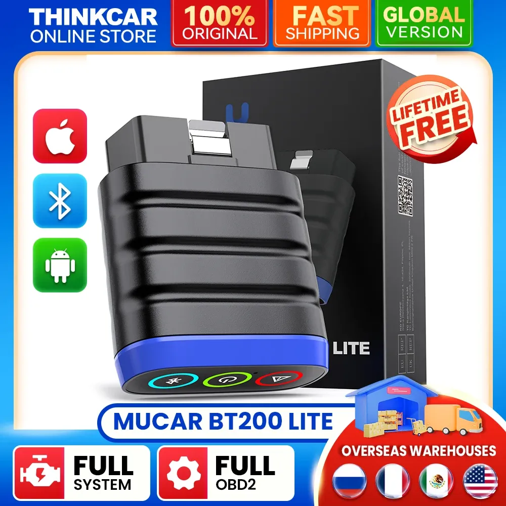 MUCAR BT200 LITE Bluetooth Full-System OBD2 Scanner