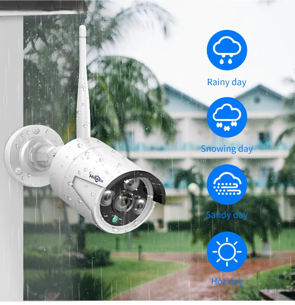 Hiseeu Wireless NVR Security Camera Kit with AI Detection