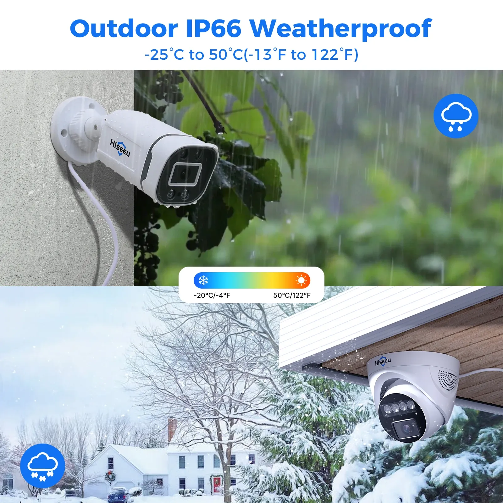 Hiseeu 5MP 16-Channel Wired Outdoor Security Camera DVR Kit