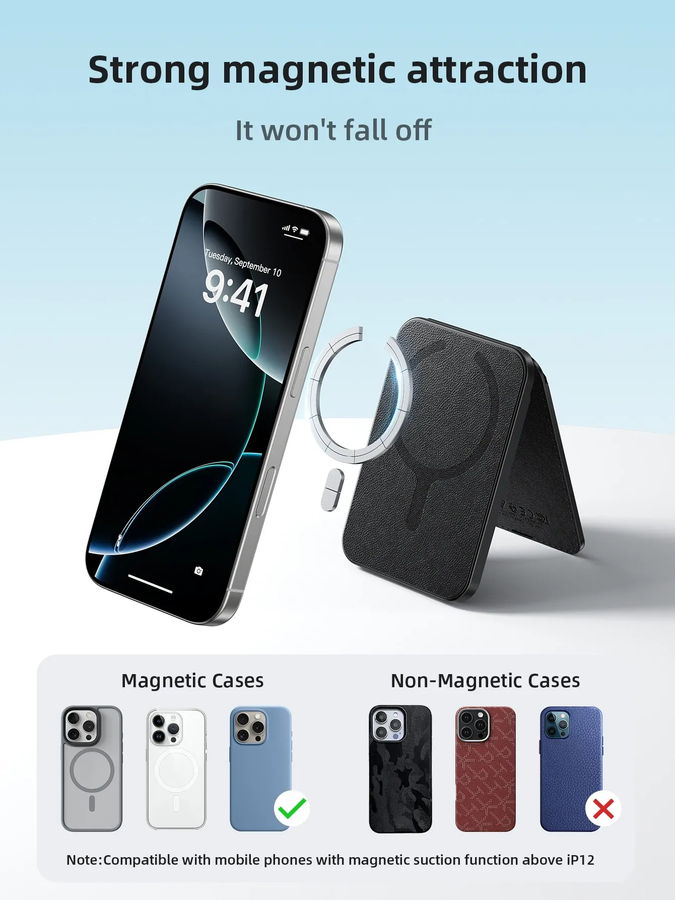 HOCO E91I Magnetic Wallet Tracker Stand