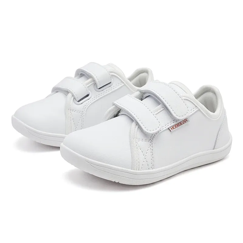 HOBIBEAR Kids Wide-Toe Barefoot Hook-and-Loop Sneakers
