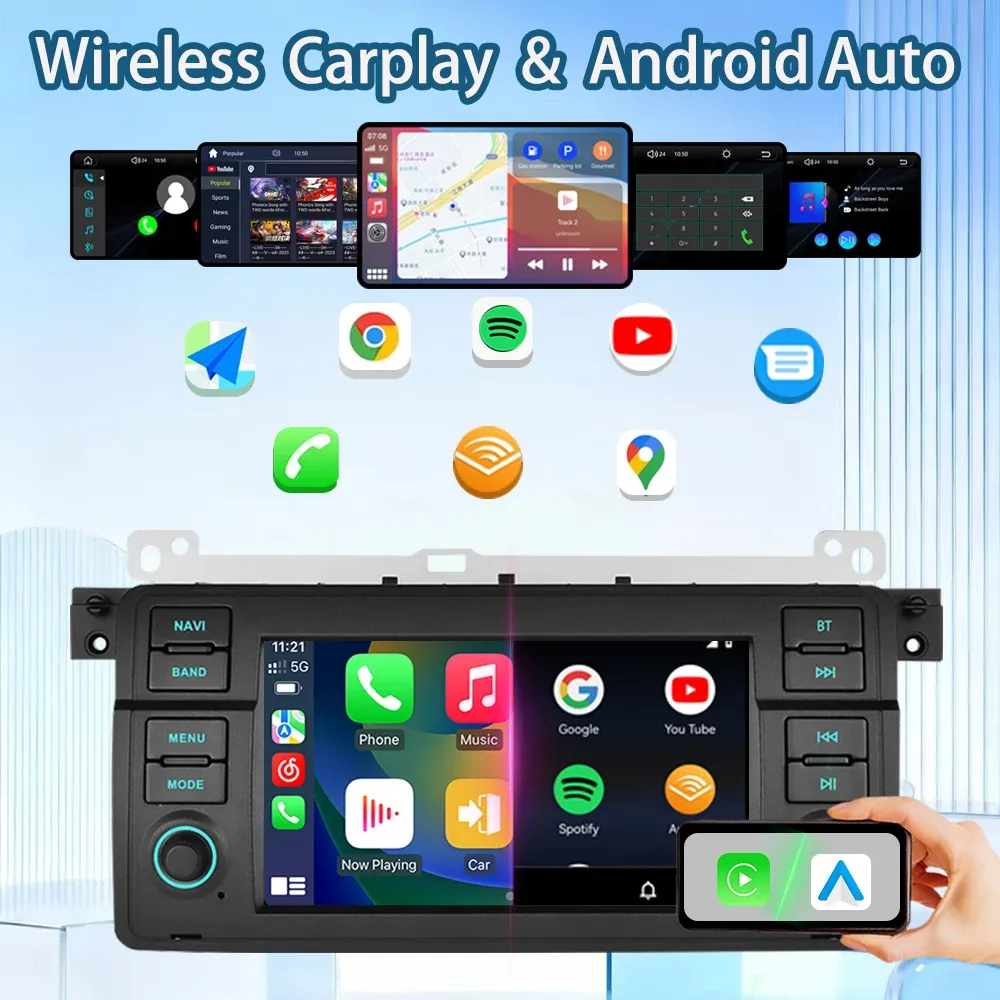 BMW E46 Linux Wireless CarPlay Multimedia Head Unit