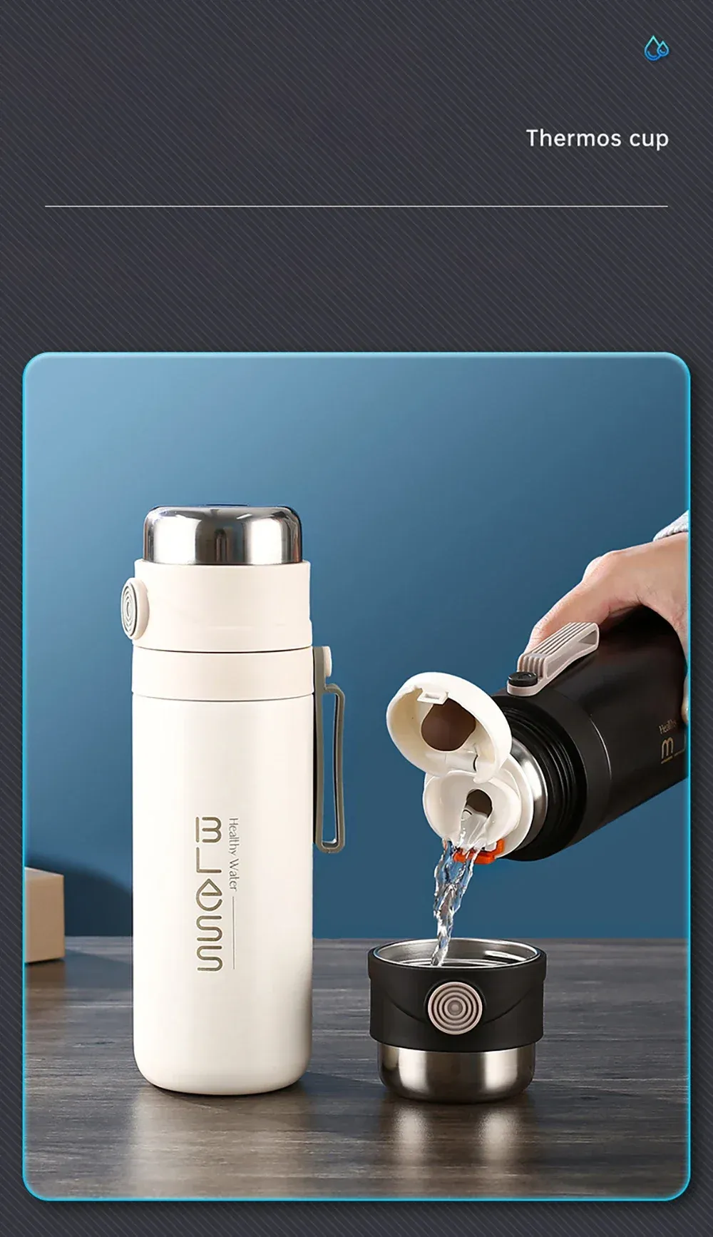 500ml Stainless Steel Vacuum Thermos Cup