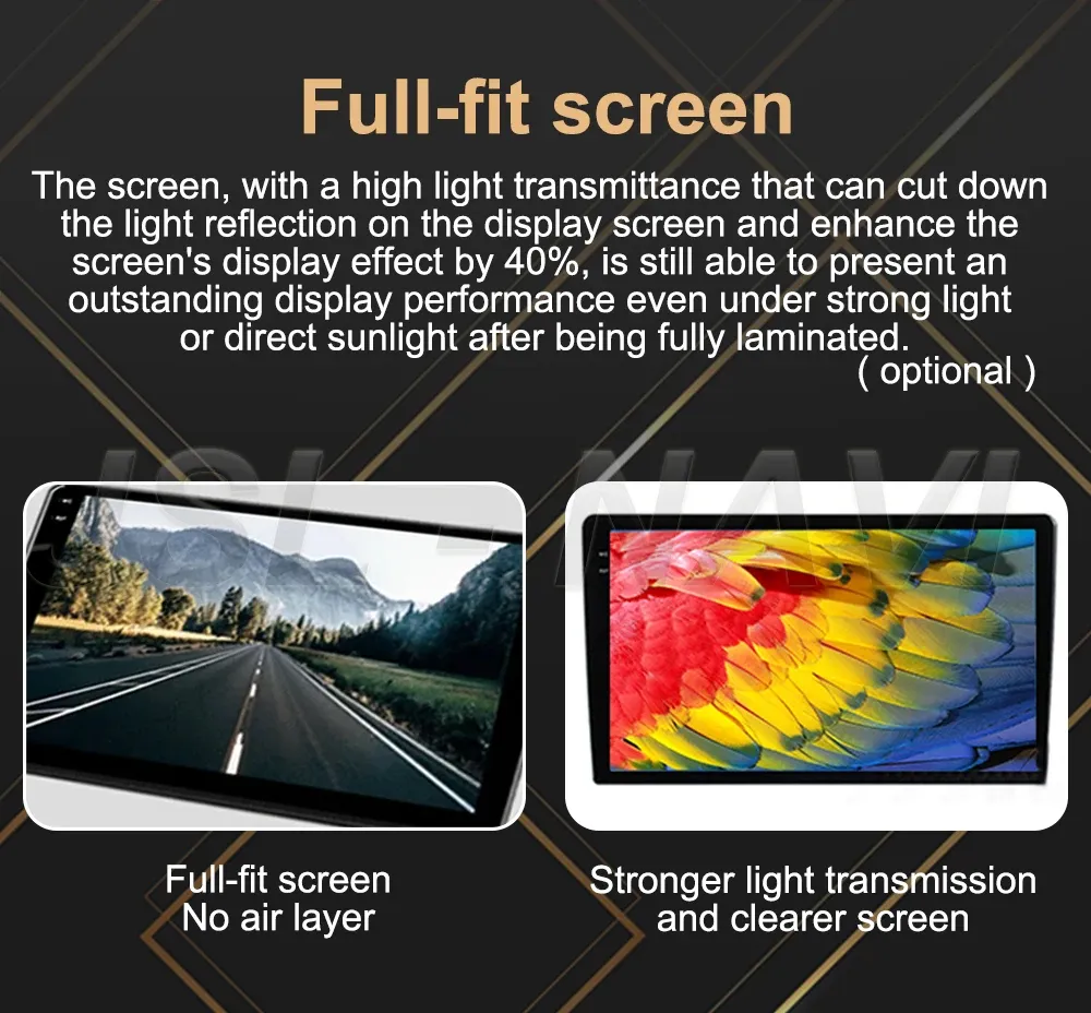 RNABAU 7-Inch Android 15 QLED Double-DIN Car Stereo