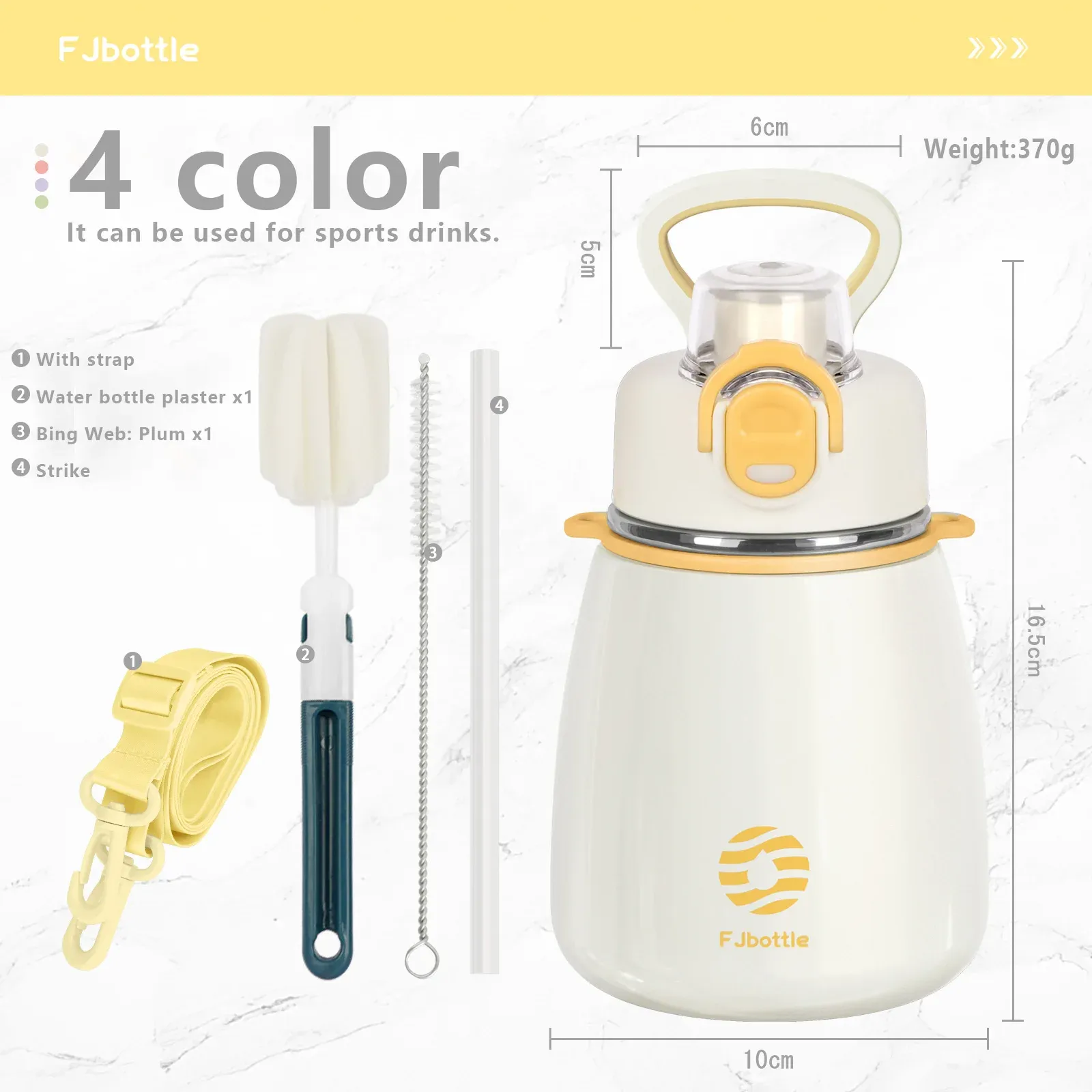 FEIJIAN Kids Stainless Steel Vacuum Thermos Cup