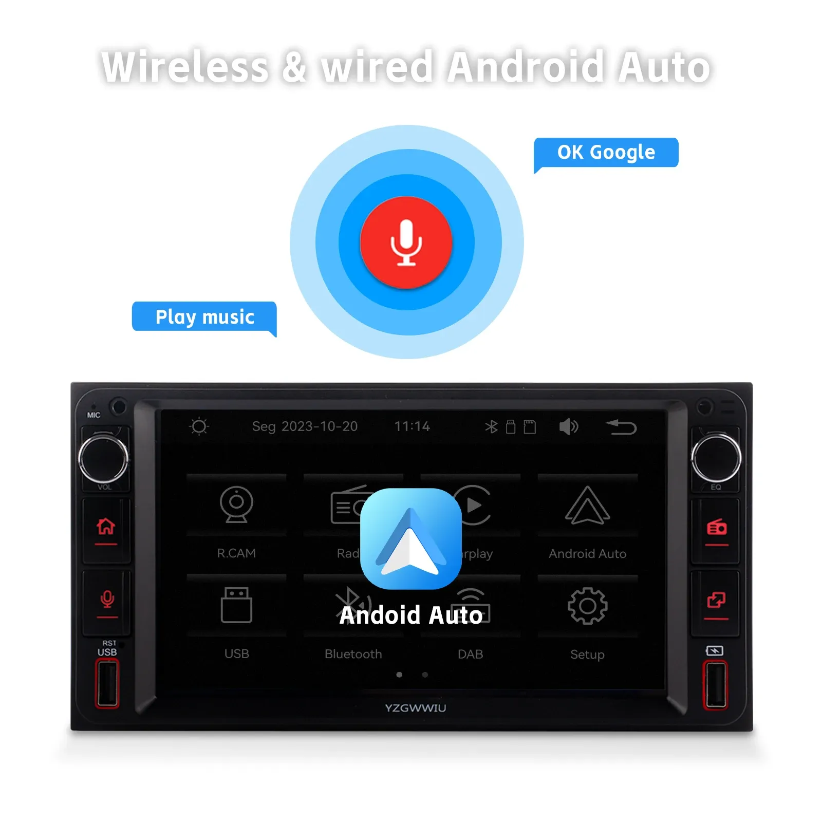 Wireless CarPlay 2DIN Toyota Multimedia Receiver