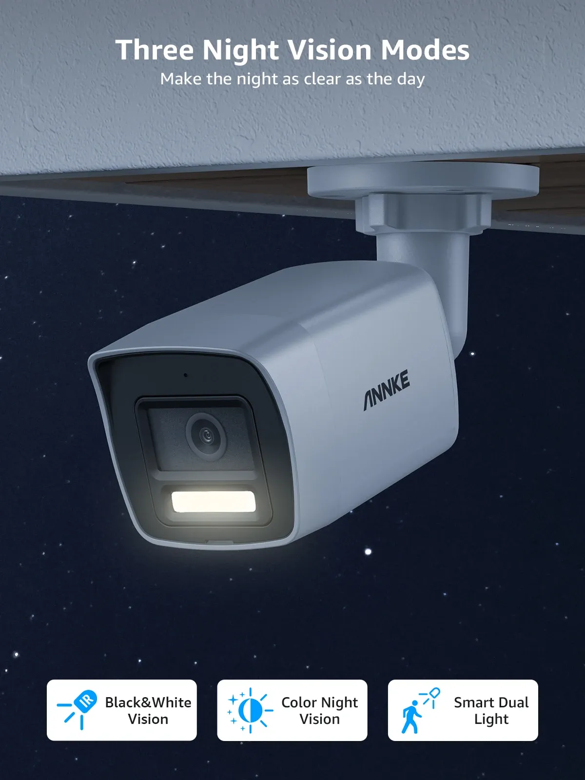 ANNKE 8MP PoE Bullet Camera with Dual Light and Audio