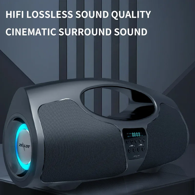 ZEALOT P1 40W Portable Bluetooth Speaker with Mic and Dual Pairing