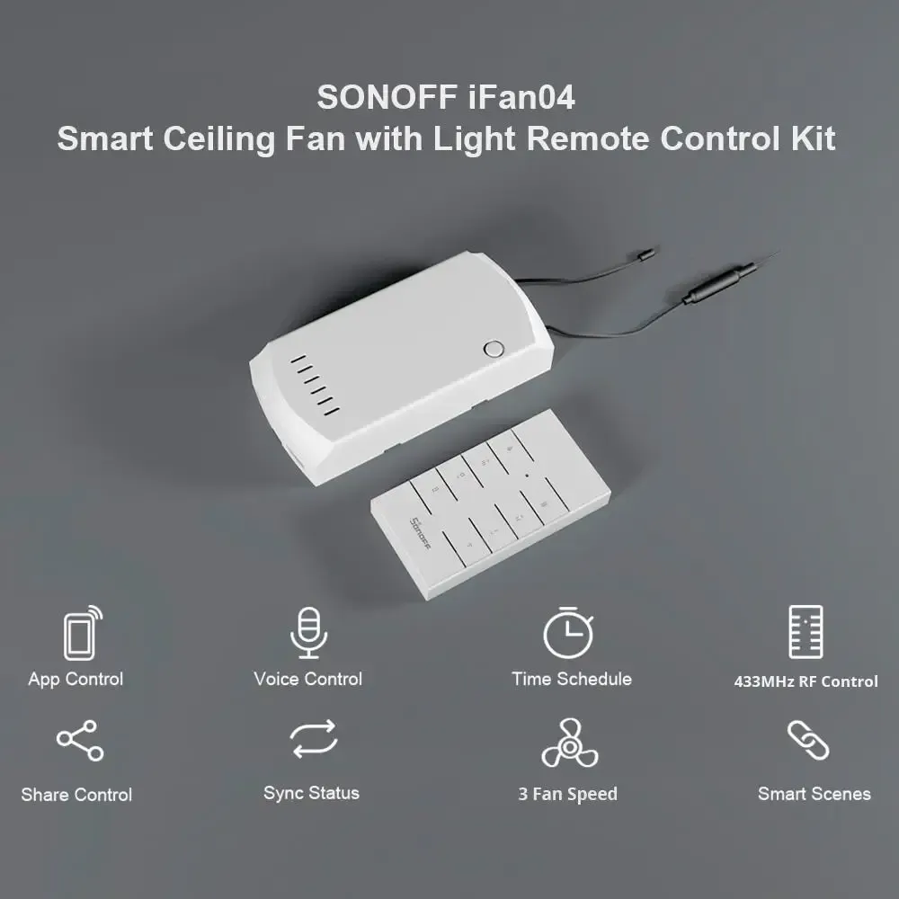 Sonoff iFan04 WiFi Smart Ceiling Fan and Light Controller