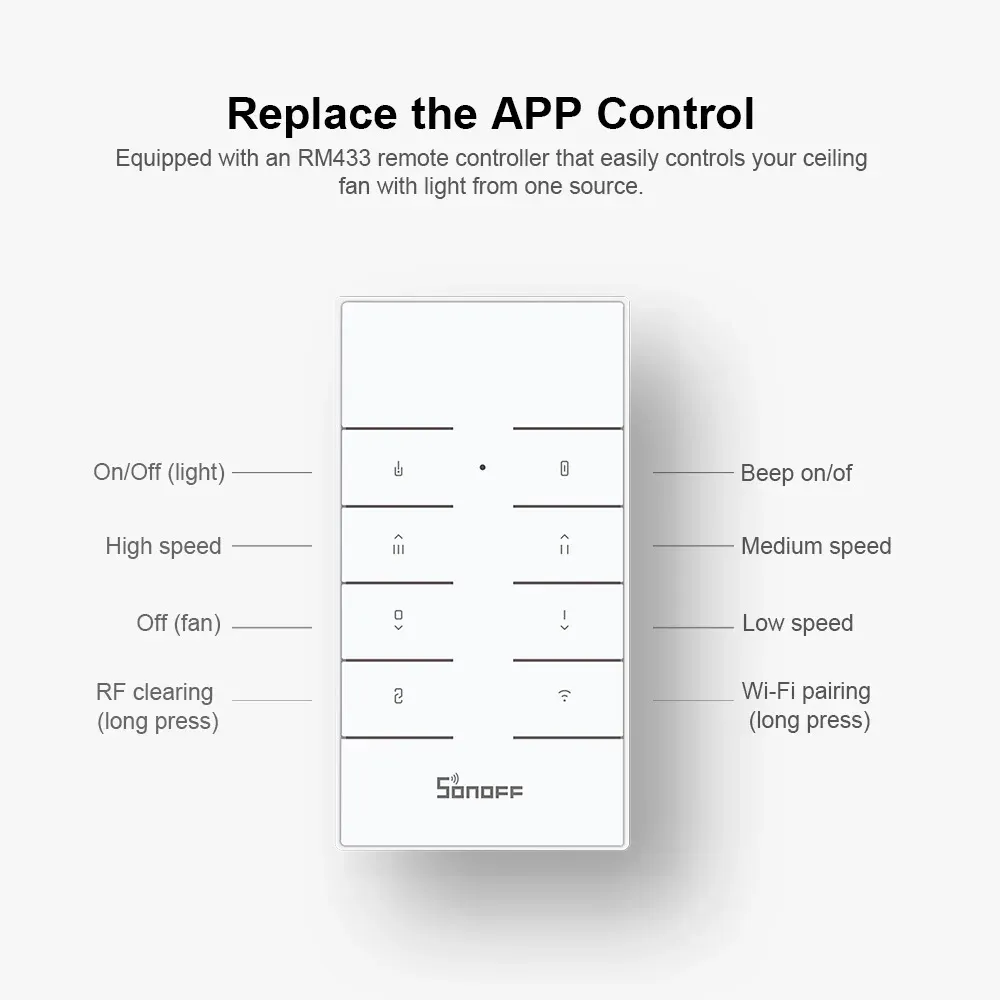 Sonoff iFan04 WiFi Smart Ceiling Fan and Light Controller