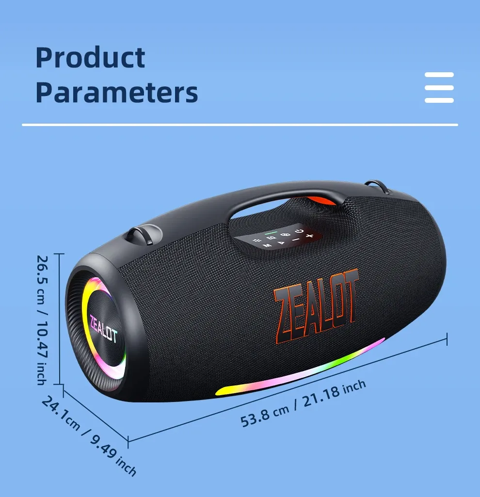ZEALOT-S89 Portable 250W Outdoor Bluetooth Party Speaker