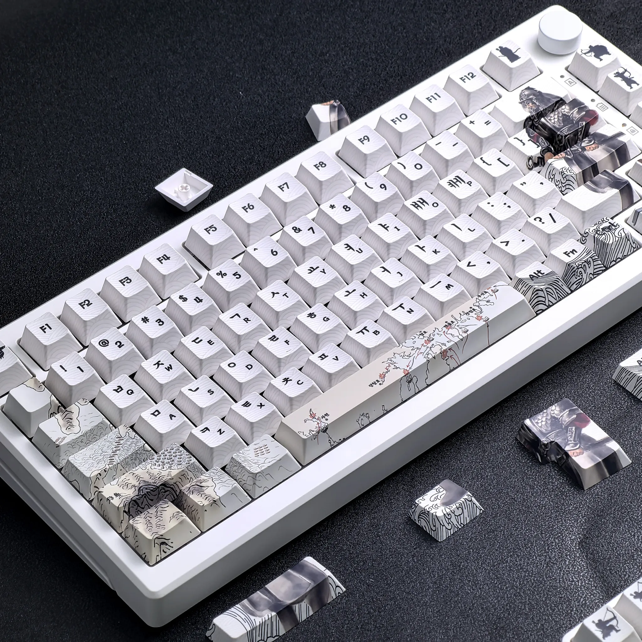 Gyeongbokgung Retro Translucent PBT Keycap Set
