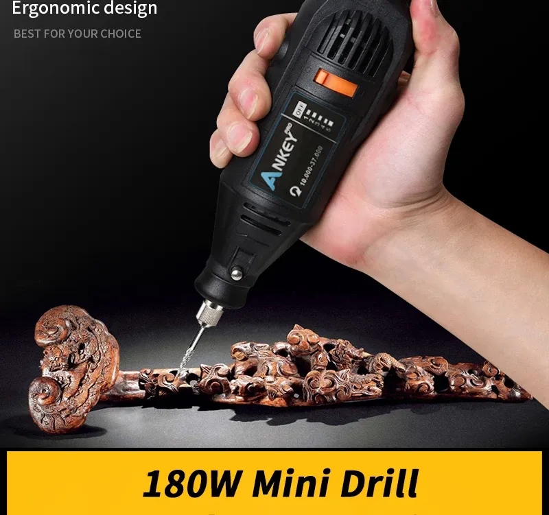 ANKEYPRO 180W Variable-Speed Mini Rotary Engraving Tool