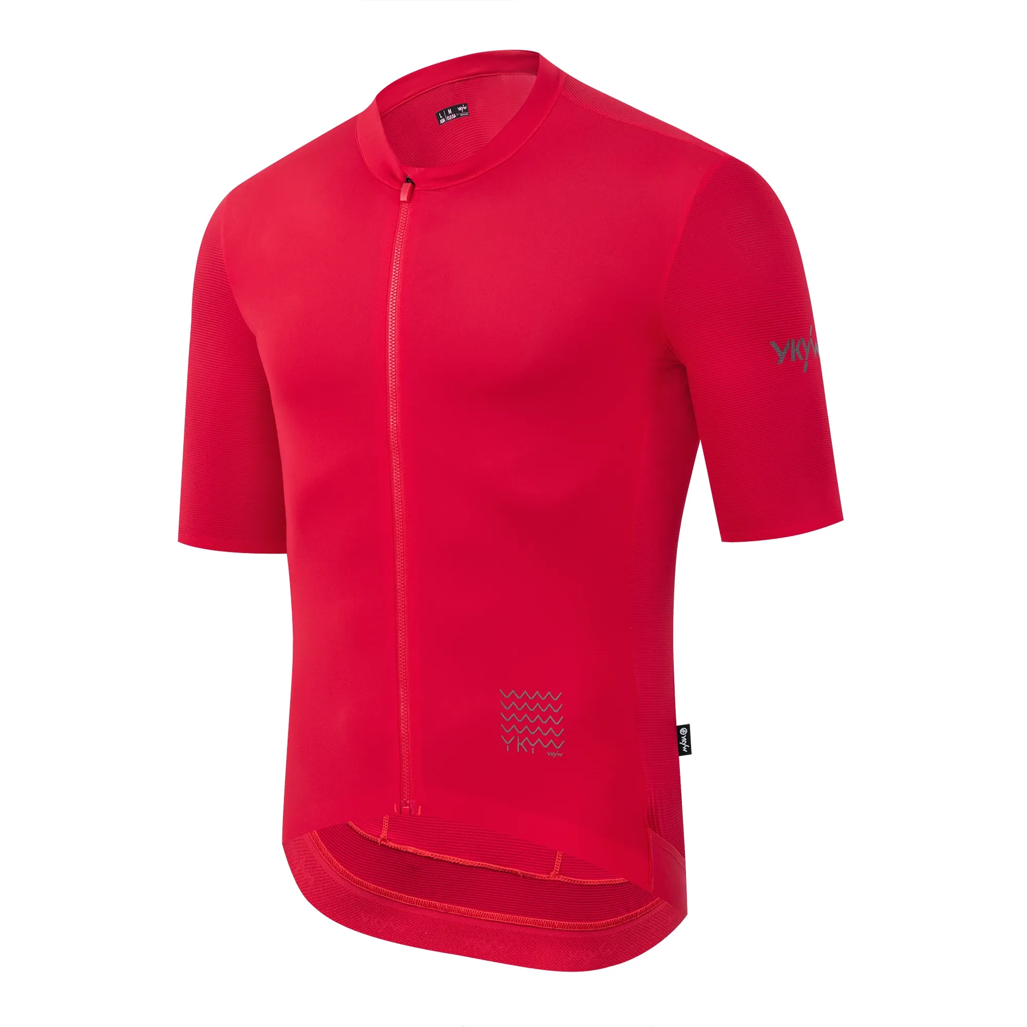 YKYW UPF50+ Summer Men’s Cycling Jersey with YKK Zipper