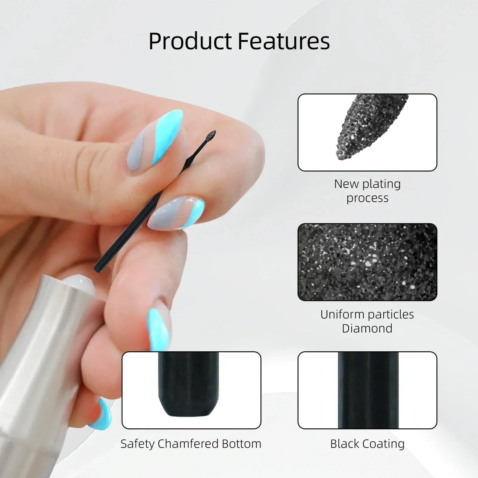 HYTOOS Black Diamond Cuticle Drill Bit