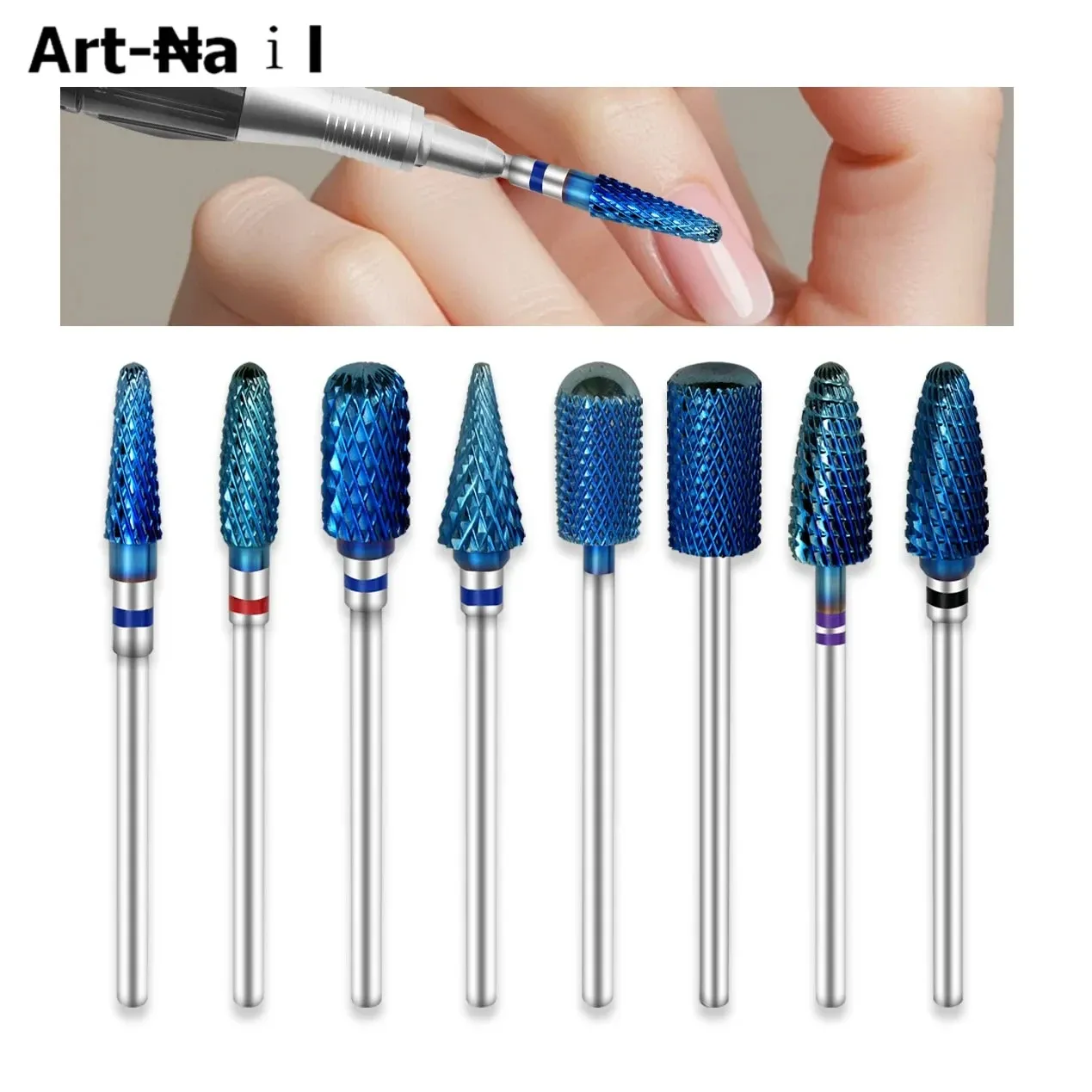 Conical Tungsten Carbide Nail Drill Bit for Gel Removal