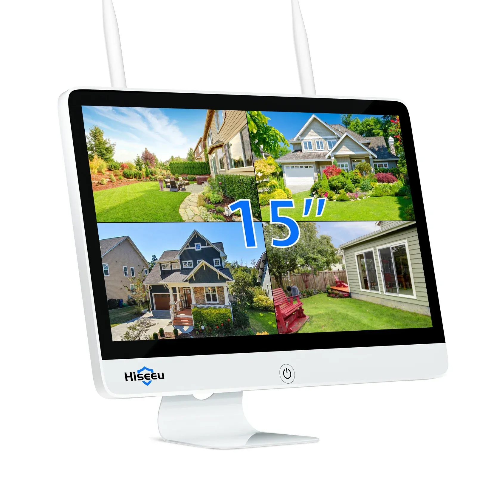 Hiseeu 12-Inch Wireless NVR Security Monitor Kit