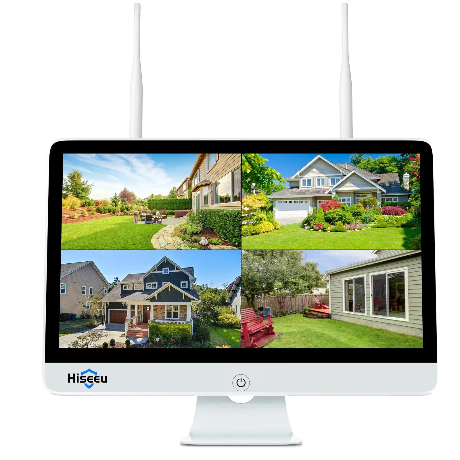 Hiseeu 12-Inch Wireless NVR Security Monitor Kit