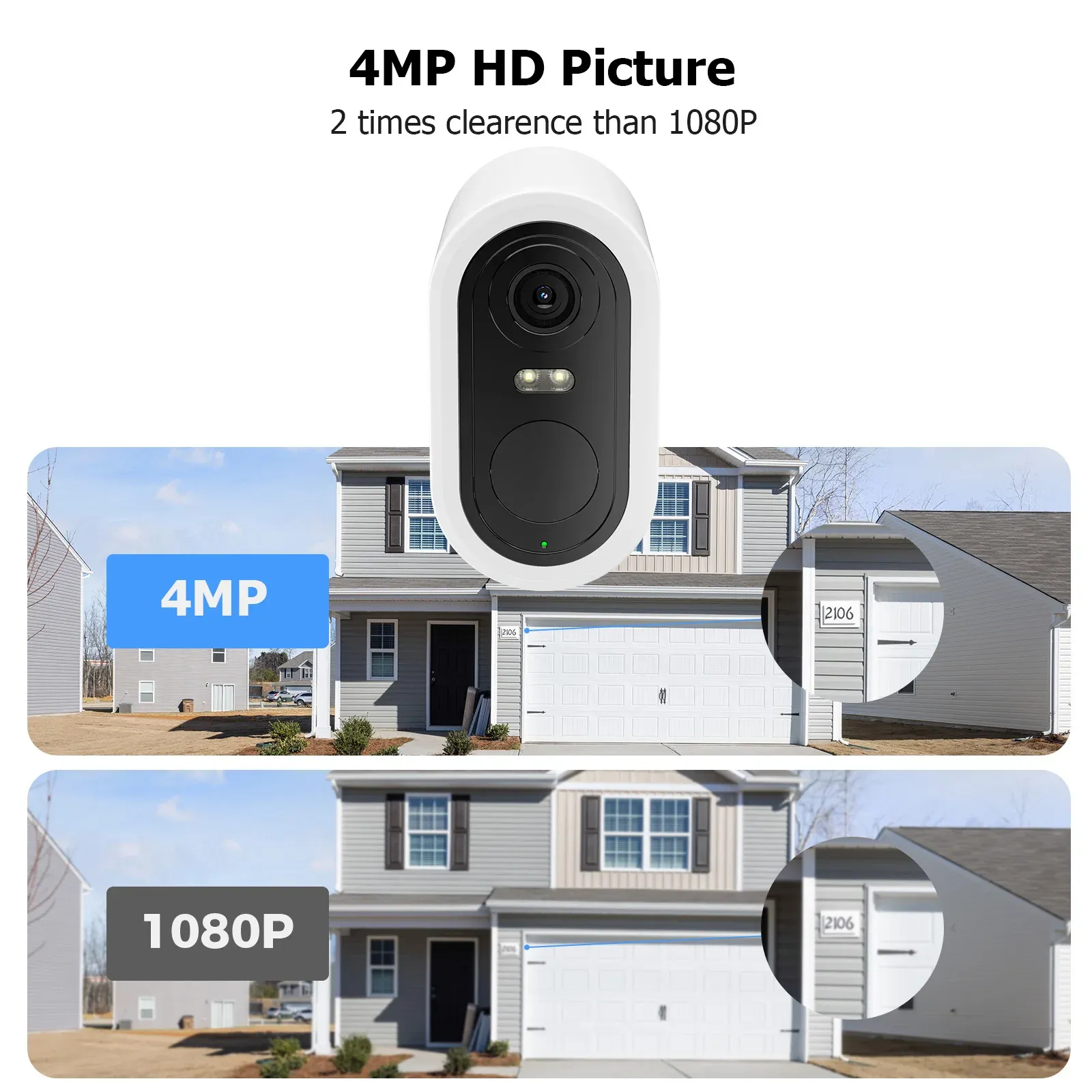 Hiseeu 10-Channel 4MP WiFi Solar Security Camera System
