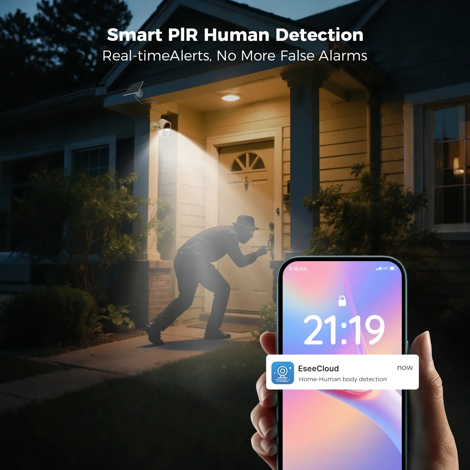 Hiseeu 10-Channel 4MP WiFi Solar Security Camera System