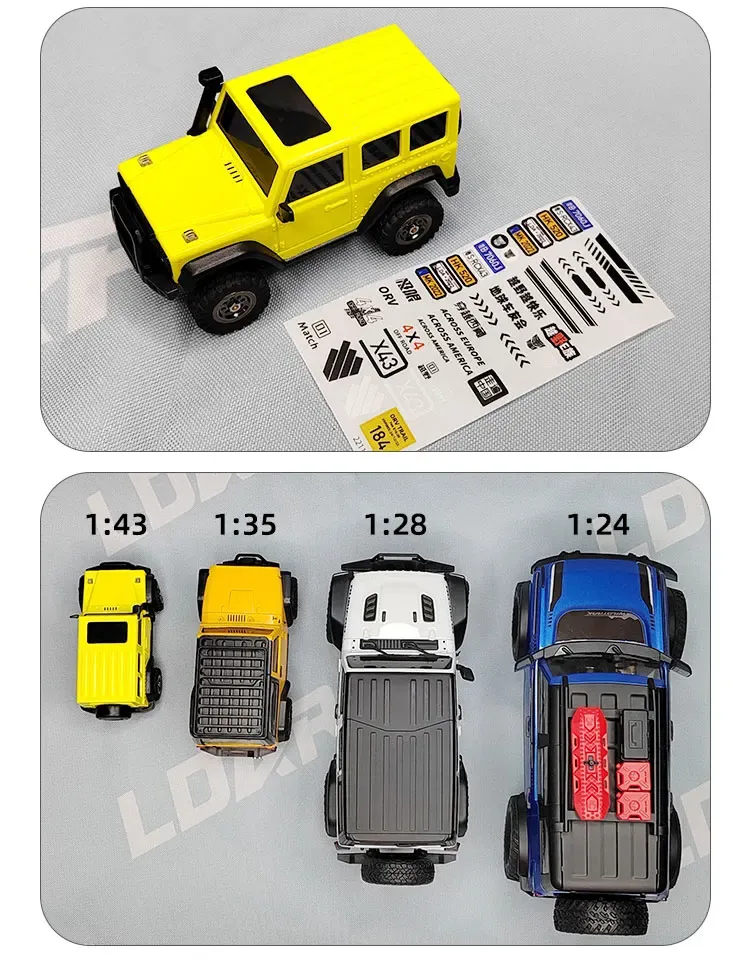 LDARC X43 1:43 Ready-to-Run 4WD Mini Crawler