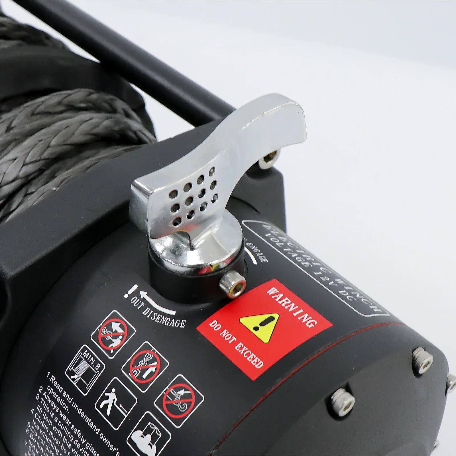 VEVOR 13500LBS 12V Synthetic Rope Electric Winch