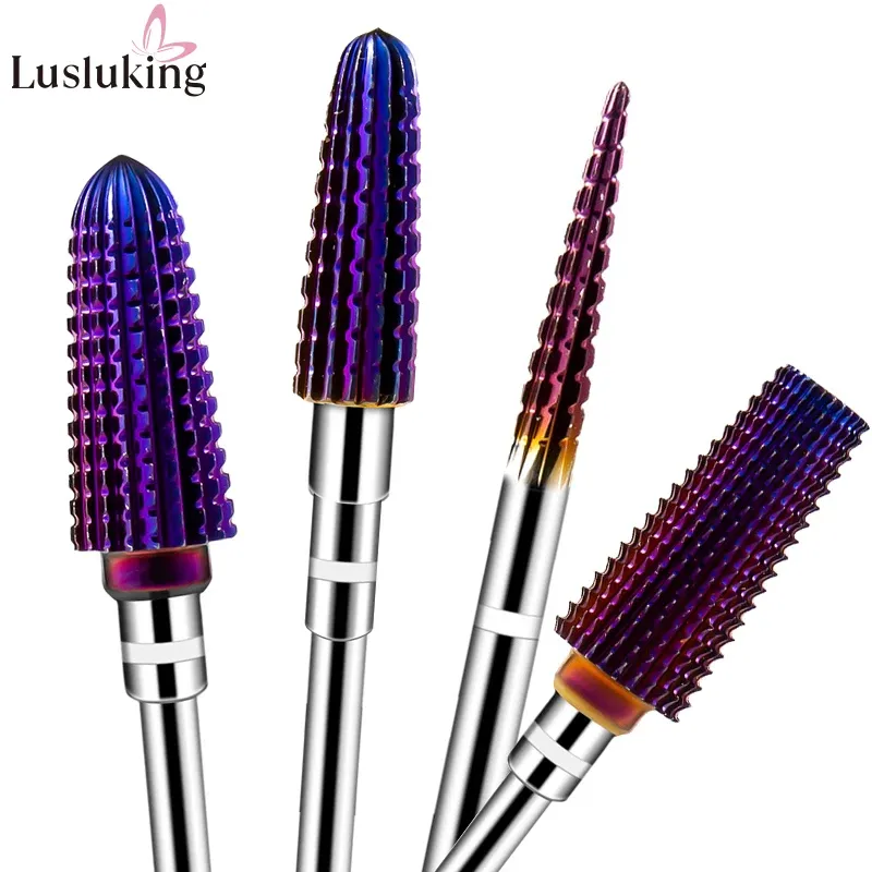 Purple Tungsten Carbide Nail Drill Bit