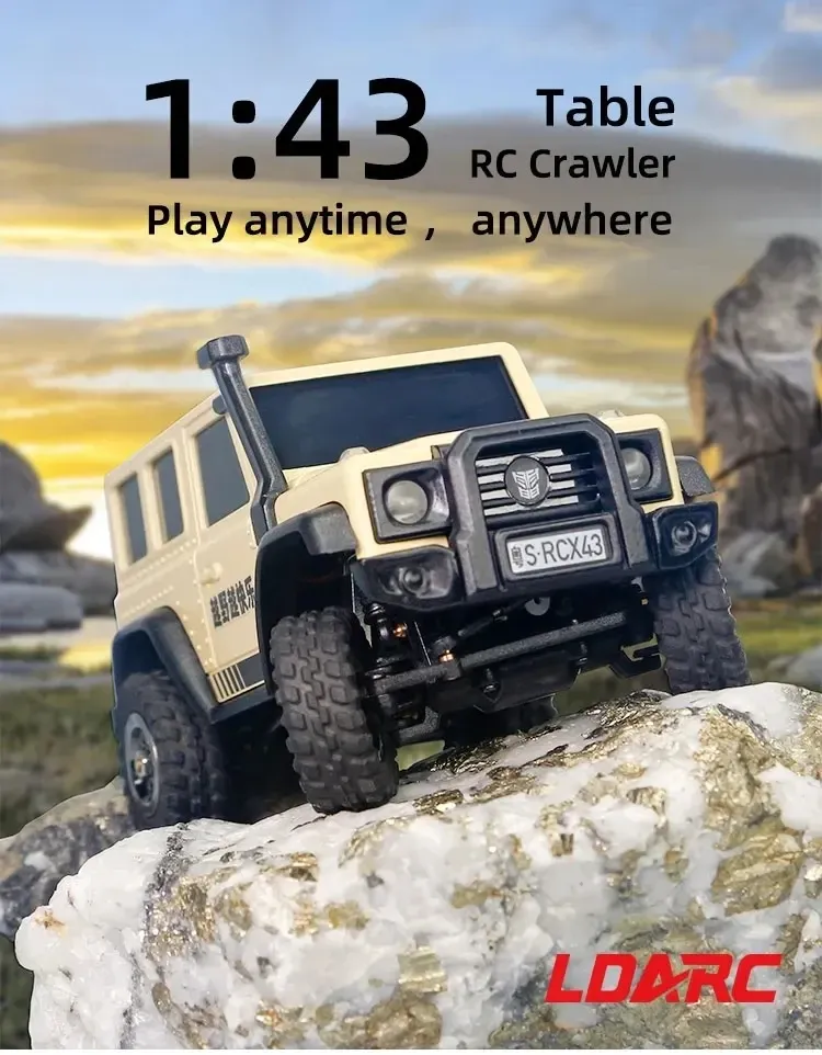 LDARC X43 1/43 4WD Mini Crawler RC Car