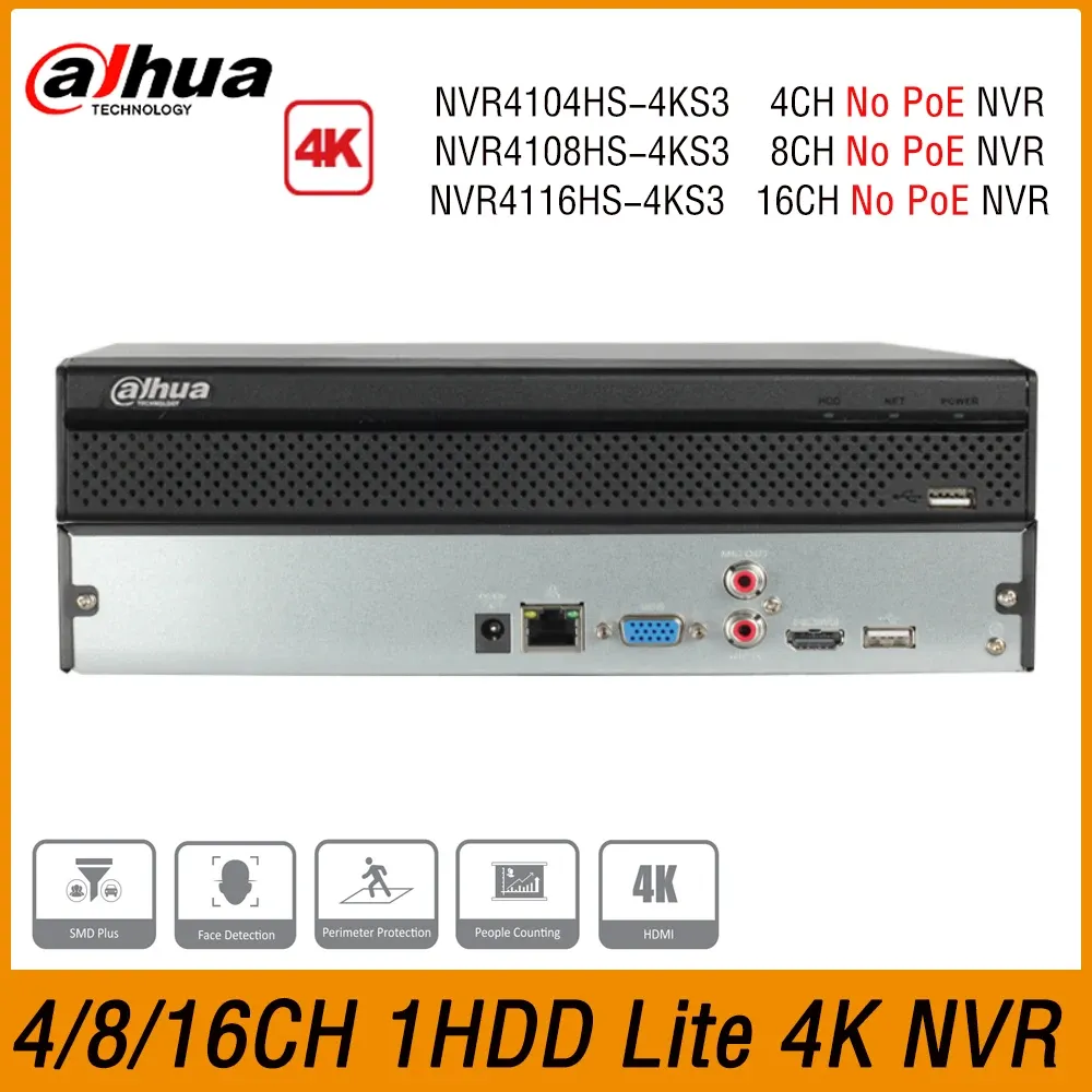 Dahua 4K Compact NVR with AI and ONVIF Support