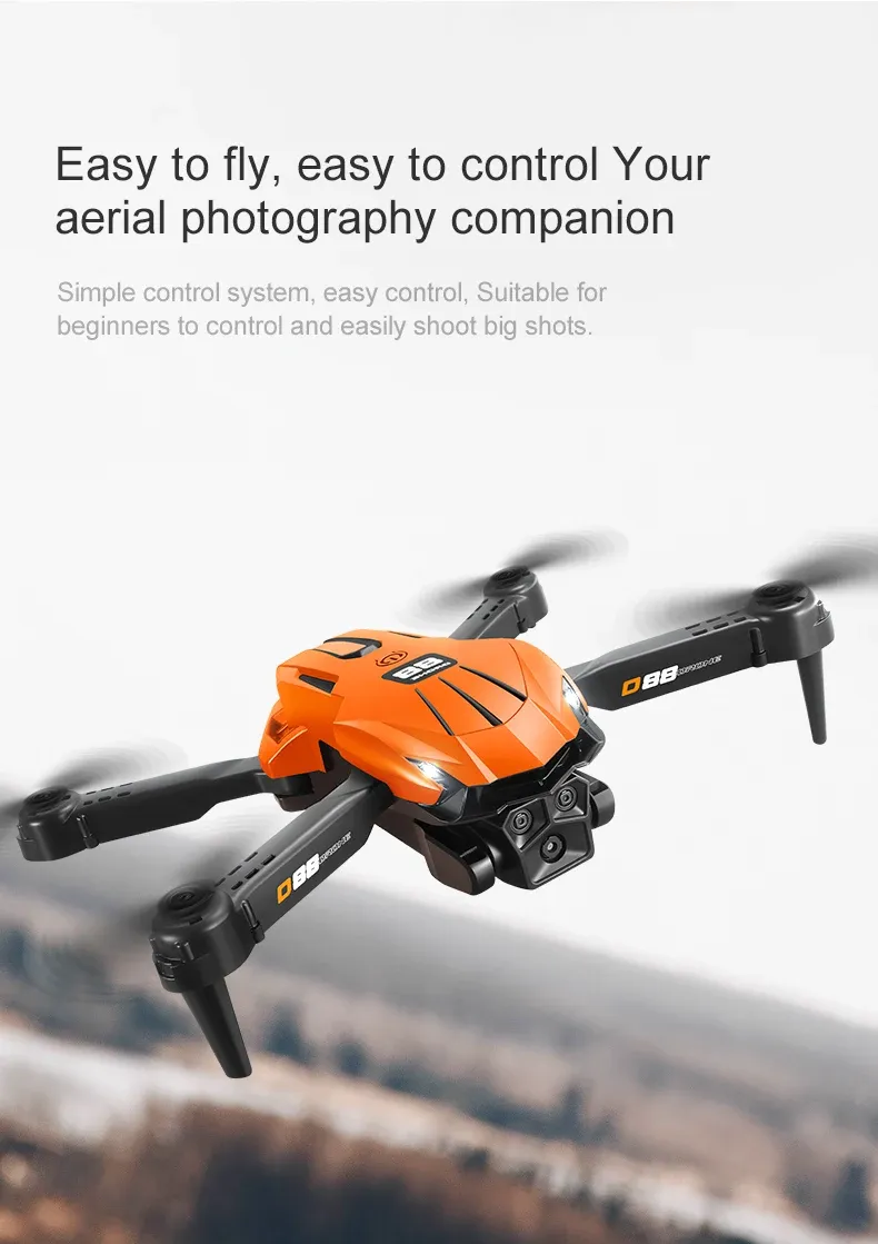 Lenovo D88 Foldable 8K GPS Drone with Dual Camera
