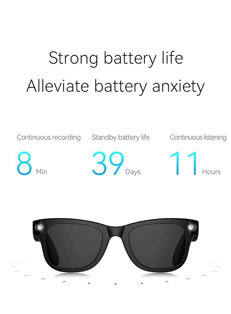 Lenovo Smart Translation Glasses with Bluetooth Calls and Flashlight
