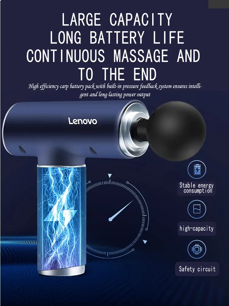 Lenovo N2/N3 Fascia Massage Gun with LED Touch Screen