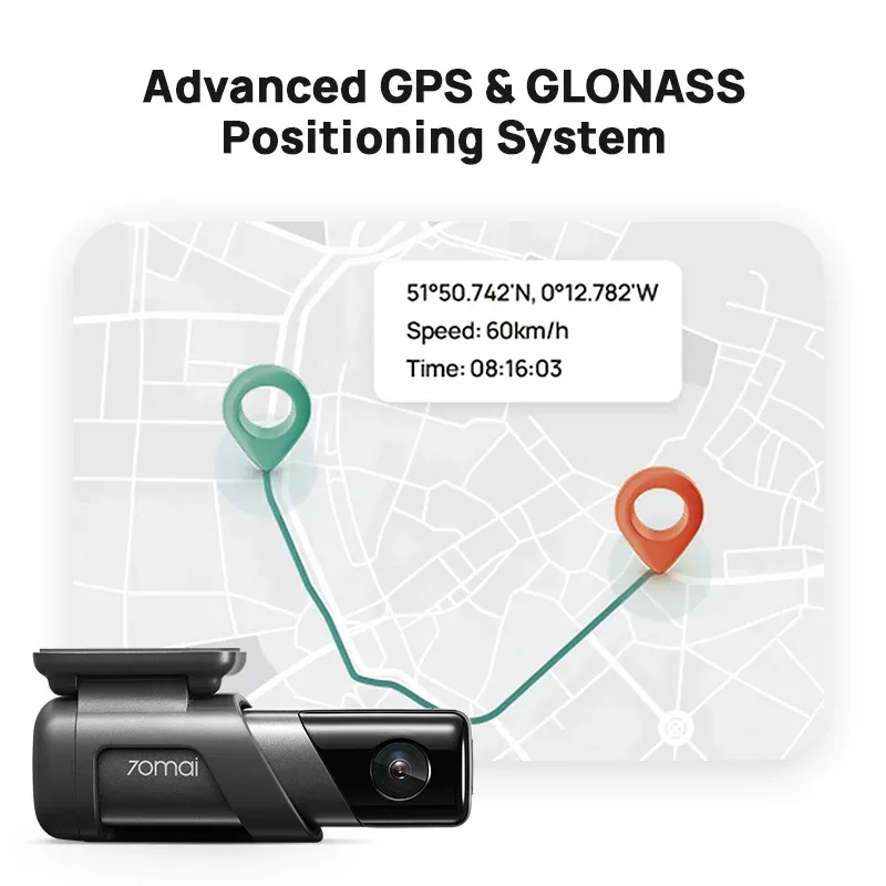 70mai M500 2K GPS Dash Cam