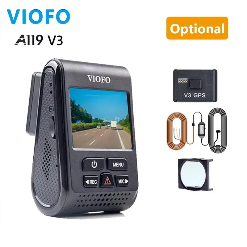 VIOFO A119 V3 2K Quad HD Dash Cam with Parking Mode