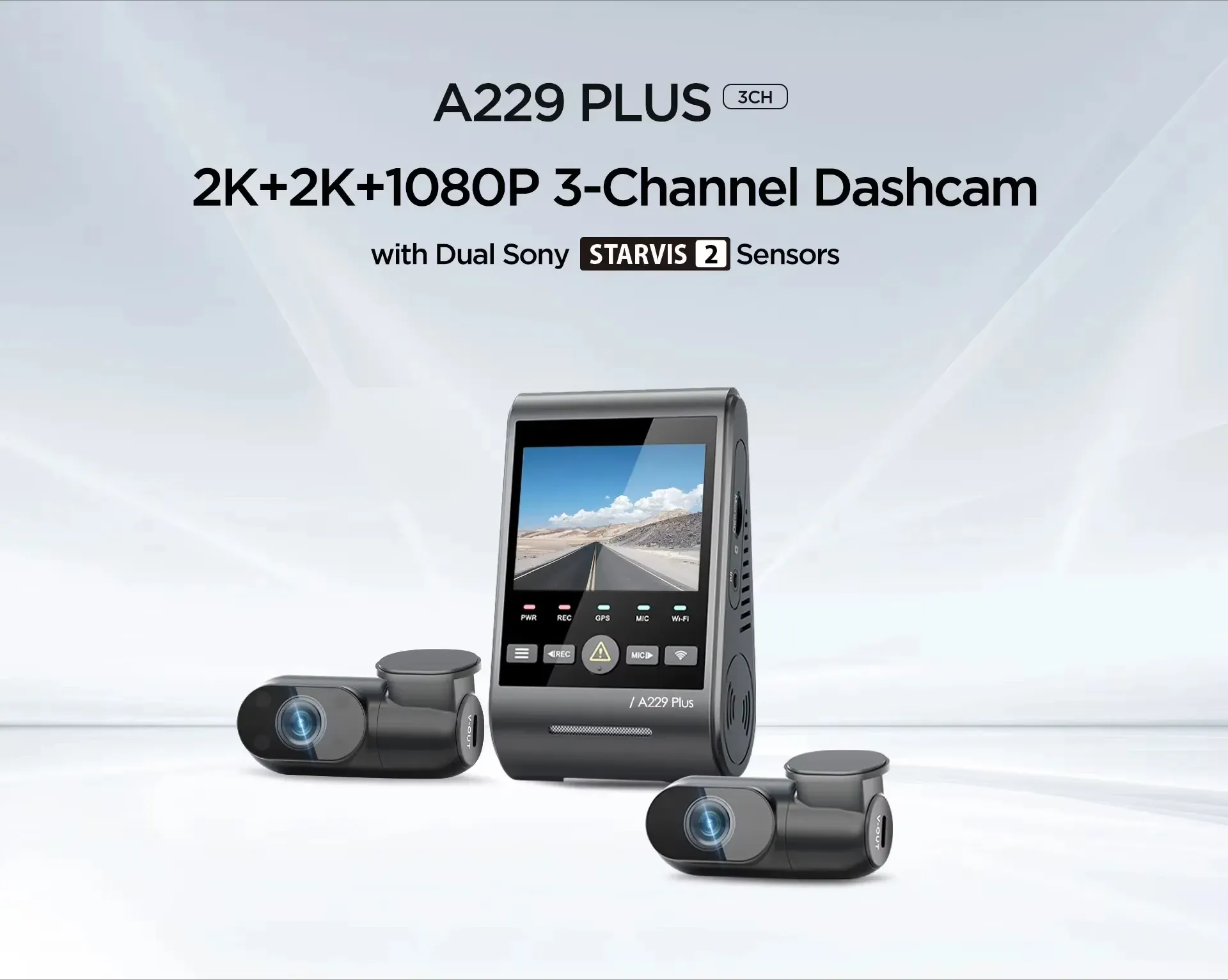 Viofo A229 Plus 2K HDR Dual Dash Cam with STARVIS 2