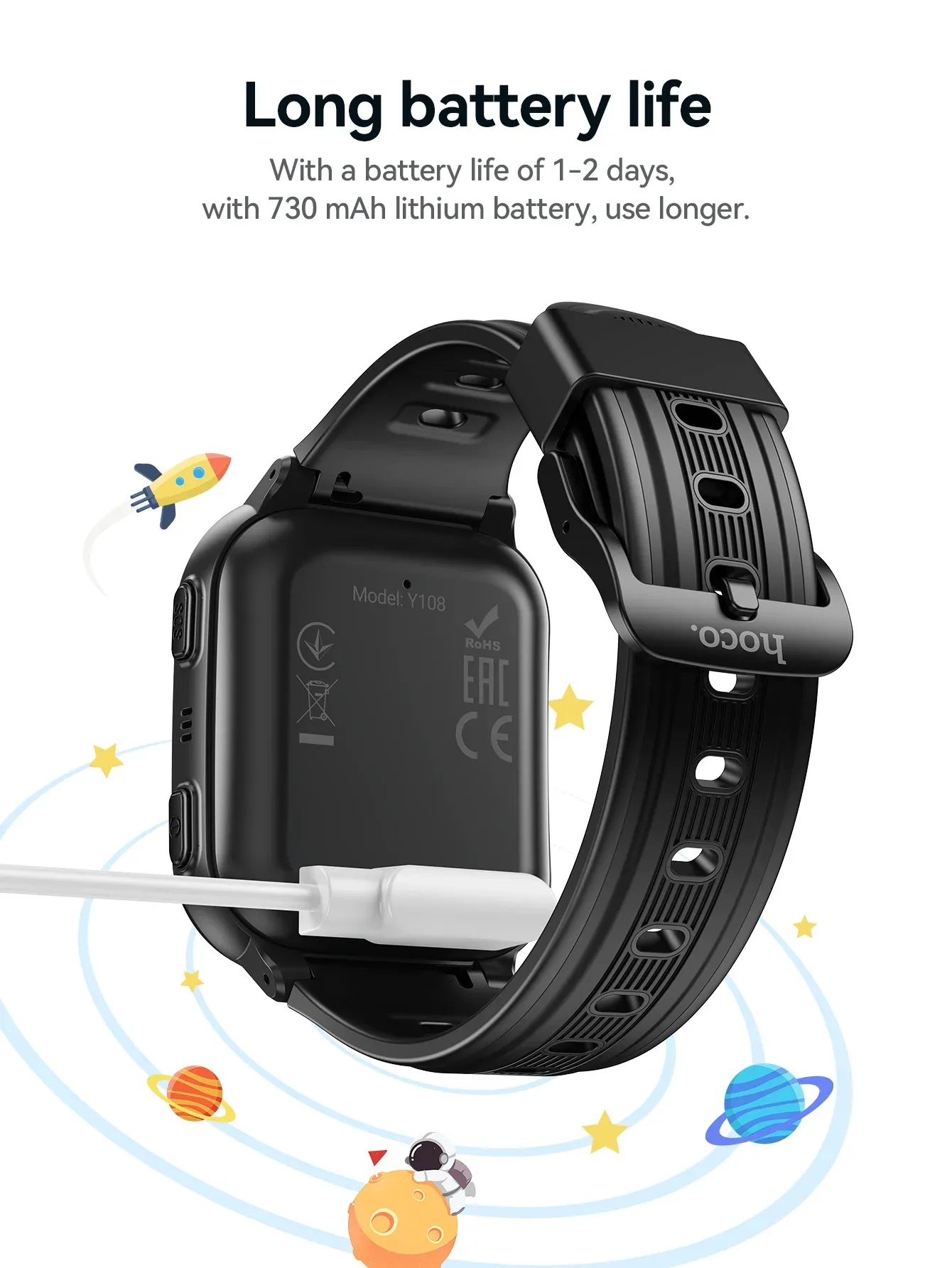 HOCO Y108 Kids 4G GPS Location Smart Watch
