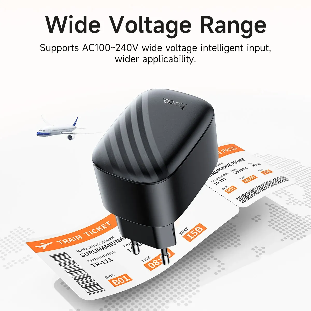 HOCO CS102A 30W Foldable EU Fast Charger