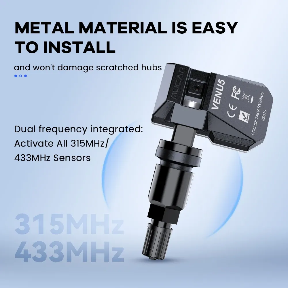 MUCAR VENU 5 Bluetooth TPMS Sensor Set for 315/433MHz