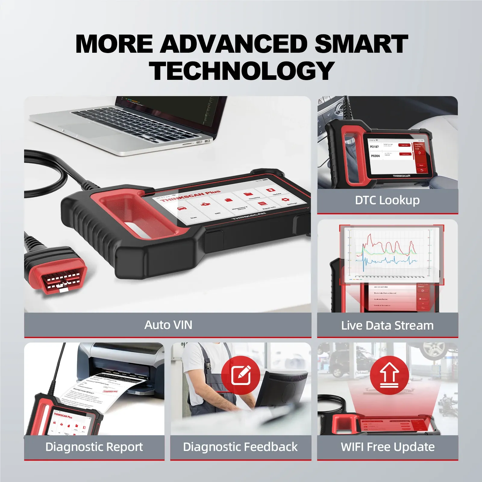 MUCAR THINKSCAN PLUS S7 Multi-System OBD2 Diagnostic Scanner