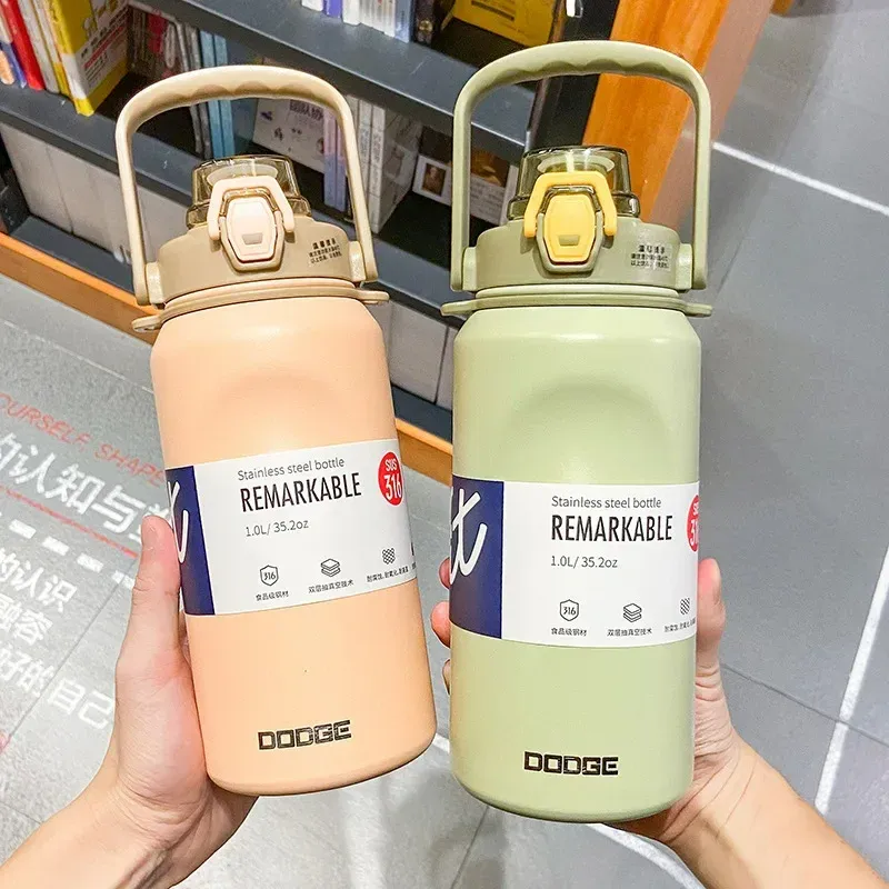 DODGE 1L Stainless Steel Vacuum Thermos Bottle