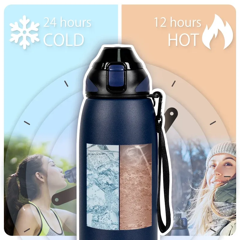 FEIJIAN 1L Stainless Steel Vacuum Sports Flask