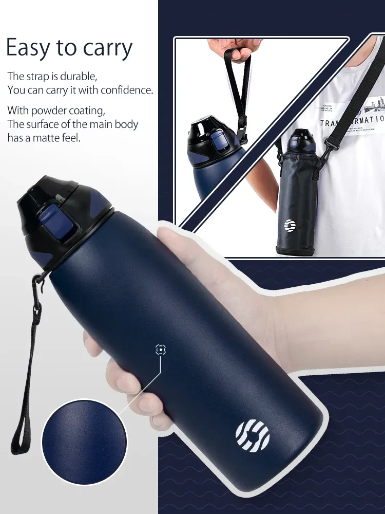 FEIJIAN 1L Stainless Steel Vacuum Sports Flask