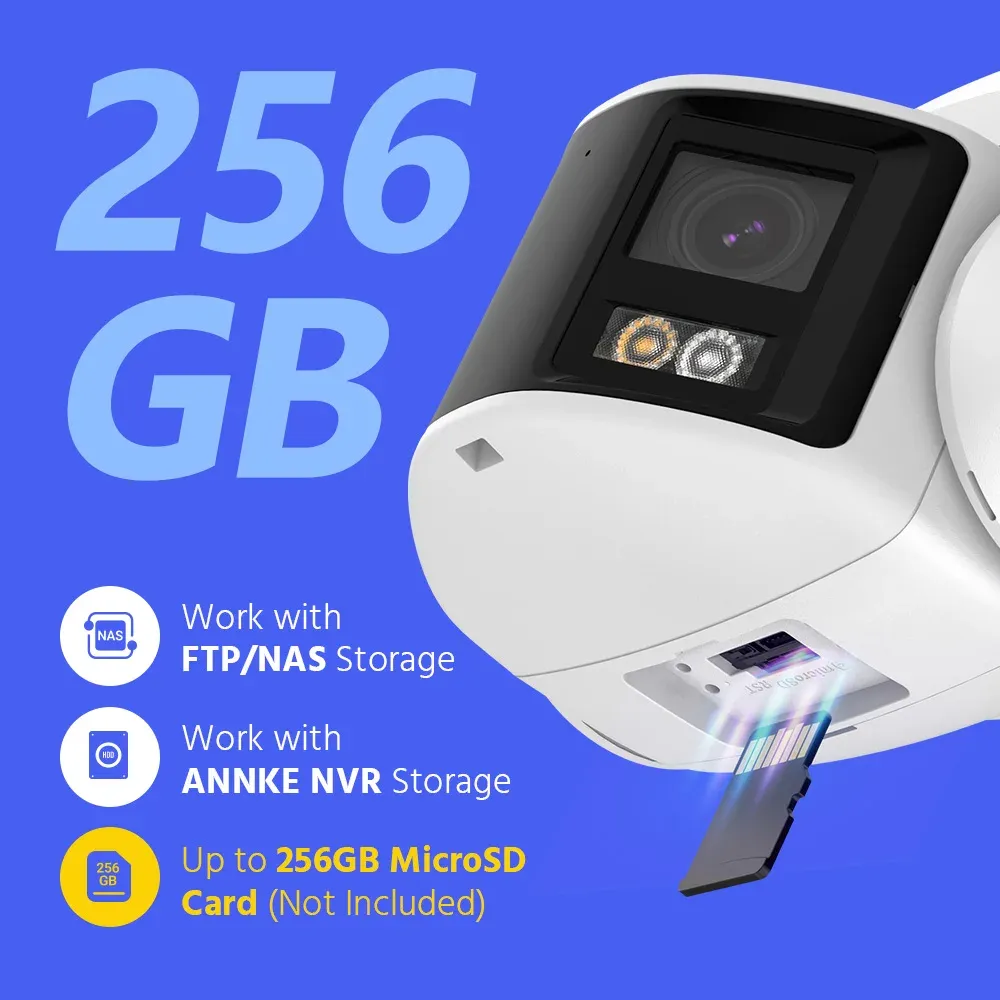 ANNKE I91DX 8MP Dual-Lens 180° Panoramic PoE Security Camera