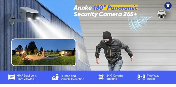 ANNKE 8-Channel 5MP H.265+ DVR Camera Kit with PIR Outdoor Cameras