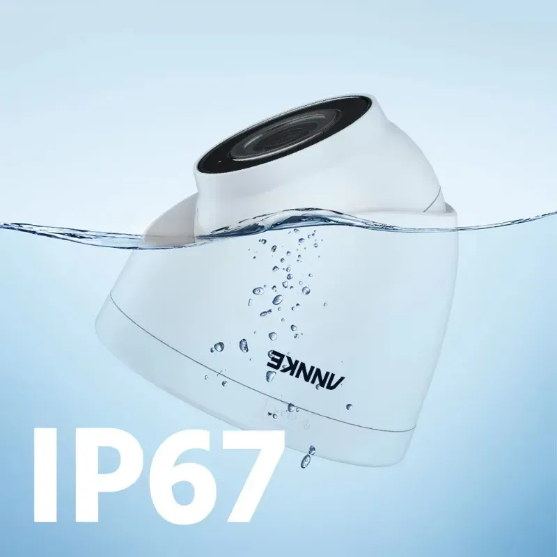ANNKE 5MP PoE Turret Security Camera with Audio
